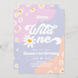 Invitación Fiesta de cumpleaños Boho Floral Daisy