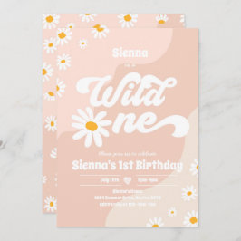 Invitación Fiesta de cumpleaños Boho Floral Daisy