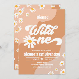 Invitación Fiesta de cumpleaños Boho Floral Daisy