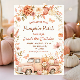 Invitación Fiesta de cumpleaños boho floral en la parcela de 