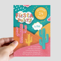 Fiesta de cumpleaños brillante. Tacos de cactus y