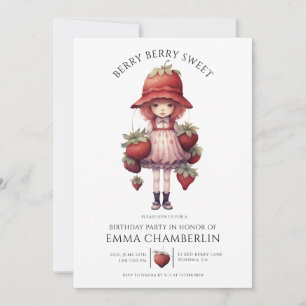 Invitación Fiesta de cumpleaños caprichosa de la niña de la b