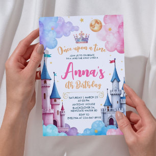 Invitación Fiesta de Cumpleaños Castillo de Princesa