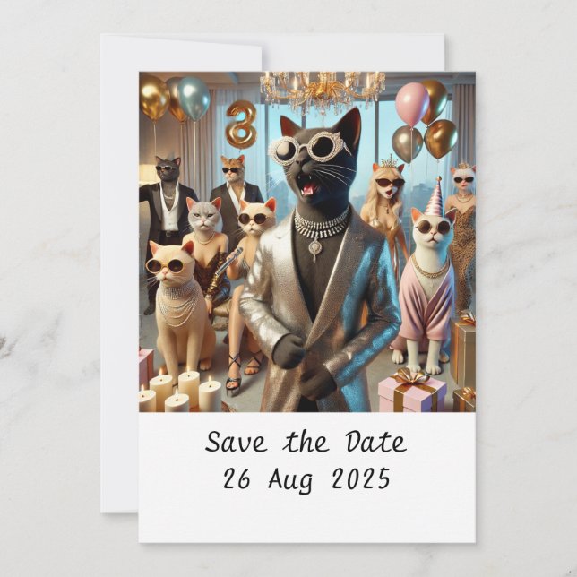 Invitación Fiesta de cumpleaños CAT (Anverso)