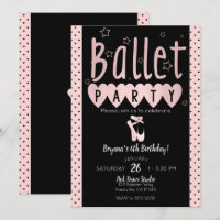 Fiesta de Cumpleaños Chic de Bailarina de Ballet R