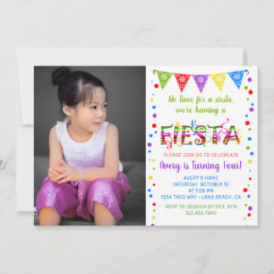 Invitación Fiesta de cumpleaños colorida