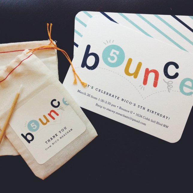 Invitación Fiesta de cumpleaños con brincolín (Subido por el creador)