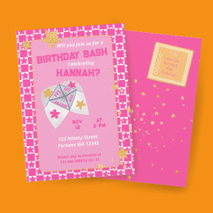 Invitación Fiesta de cumpleaños con captura de piojos retro d