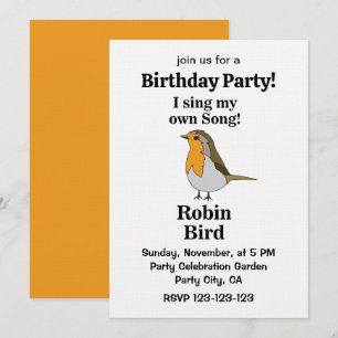Invitación Fiesta de cumpleaños con cita divertida de Robin B