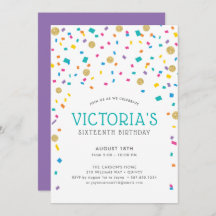 Fiesta de Cumpleaños con Confeti Colorido