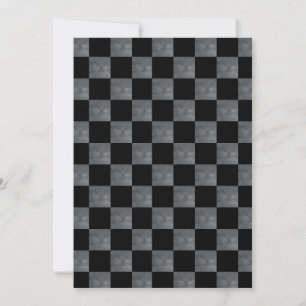 Invitación Fiesta de cumpleaños con control negro y gris