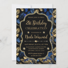 Invitación Fiesta de Cumpleaños con Estampado de Leopardo Dor