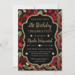 Invitación Fiesta de Cumpleaños con Estampado de Leopardo Dor
