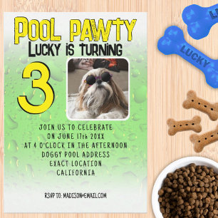 Invitación Fiesta de cumpleaños con foto personalizada de per