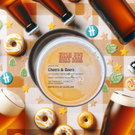 Invitación Fiesta de cumpleaños con la temática Retro Beer