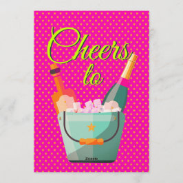 Invitación Fiesta de Cumpleaños con Lunares de Pastel