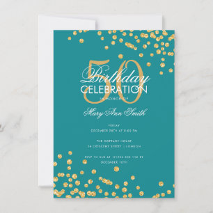Invitación Fiesta de Cumpleaños con Presupuesto Limitado Glit