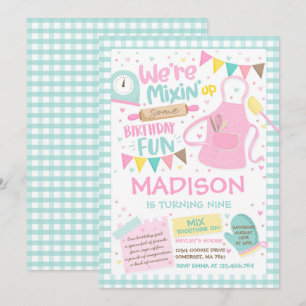 Invitación Fiesta de cumpleaños con sabor a crujiente Fiesta 