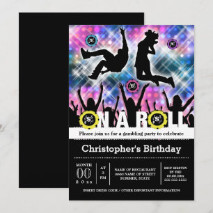 Invitación Fiesta de cumpleaños con tema Disco de los 70 80 9