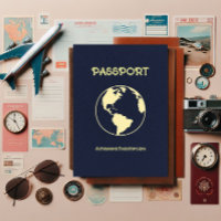 Fiesta de cumpleaños con tema Pasaporte retro