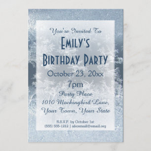 Invitación Fiesta de cumpleaños congelada país de las