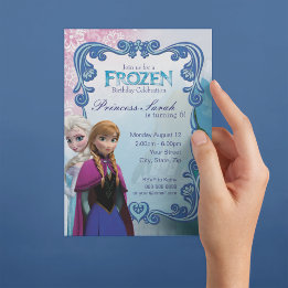 Invitación Fiesta de cumpleaños congelado de Disney