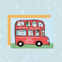 Fiesta de cumpleaños conjunta de bus de doble deck