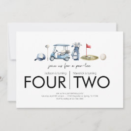 Invitación Fiesta de cumpleaños conjunta - Let's Par-tee - Te