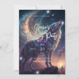 Invitación Fiesta de Cumpleaños Cósmica de la Galaxia del Lob