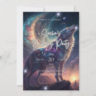 Invitación Fiesta de Cumpleaños Cósmica de la Galaxia del Lob