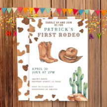 Fiesta de cumpleaños Cowboy Wild West 1er Rodeo