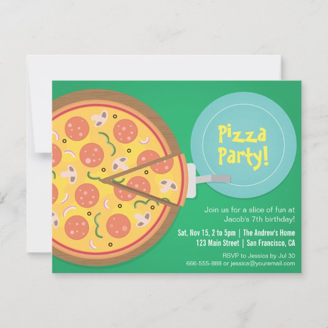Invitación Fiesta de Cumpleaños de Adolescentes con Película  (Anverso)