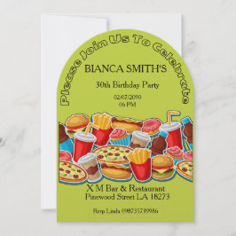 Invitación Fiesta de cumpleaños de adulto