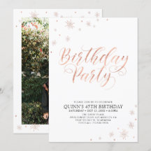 Fiesta de Cumpleaños de Adulto Moderna y Elegante