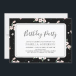 Invitación Fiesta de Cumpleaños de Adulto Moderno Tropical Fl<br><div class="desc">Celebra tu día especial con esta invitación de fiesta tropical que presenta tipografía y patrones tropicales simples y elegantes. Esta plantilla de diseño es totalmente personalizable.</div>
