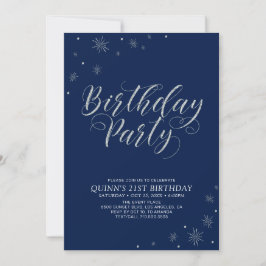 Invitación Fiesta de Cumpleaños de Adultos con Fotos Modernas