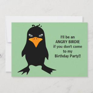 Invitación Fiesta de cumpleaños de Angry Birdie