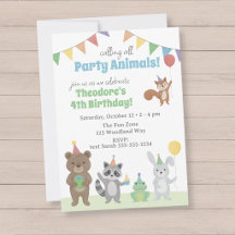 Fiesta de Cumpleaños de Animales de Fiesta