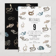 Fiesta de cumpleaños de animales Reptiles de Serpi