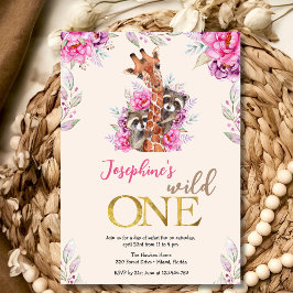 Invitación Fiesta de cumpleaños de animales salvajes de safar
