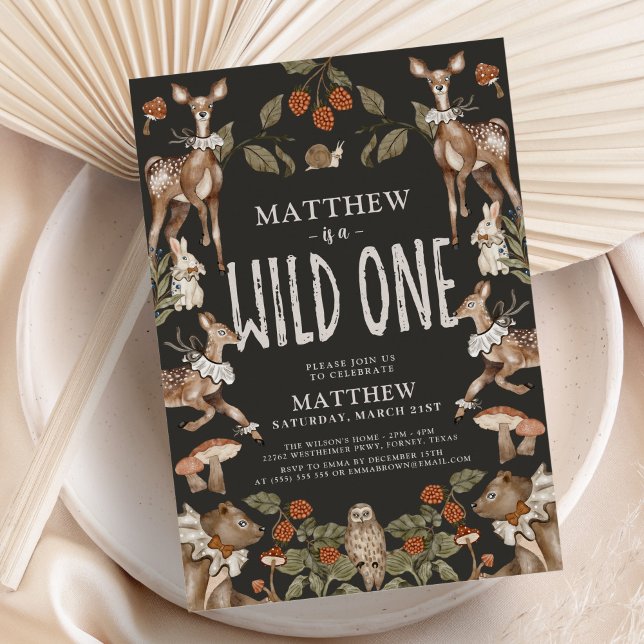 Invitación Fiesta de cumpleaños de animales silvestres de un  (Subido por el creador)