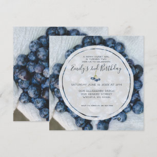 Invitación Fiesta de Cumpleaños de Arándanos