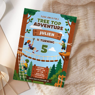 Invitación Fiesta de Cumpleaños de Aventura en las Alturas