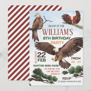 Invitación Fiesta de Cumpleaños de Aves de Presa