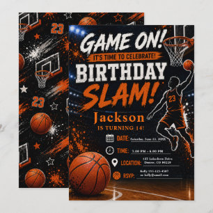 Invitación Fiesta de Cumpleaños de Baloncesto