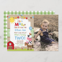 Invitación Fiesta de cumpleaños de Barnyard