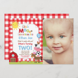 Invitación Fiesta de cumpleaños de Barnyard