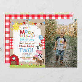 Invitación Fiesta de cumpleaños de Barnyard