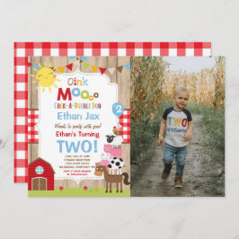 Invitación Fiesta de cumpleaños de Barnyard