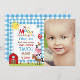 Invitación Fiesta de cumpleaños de Barnyard